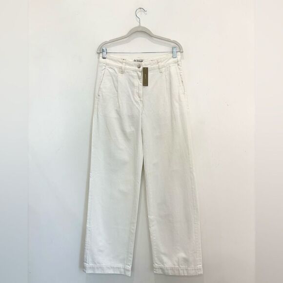 NWT J. Crew Wide-leg essential jean in white - Picture 12 of 15